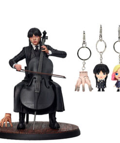 Wednesday Figura Wednesday Cello + Portachiavi Sd Toys