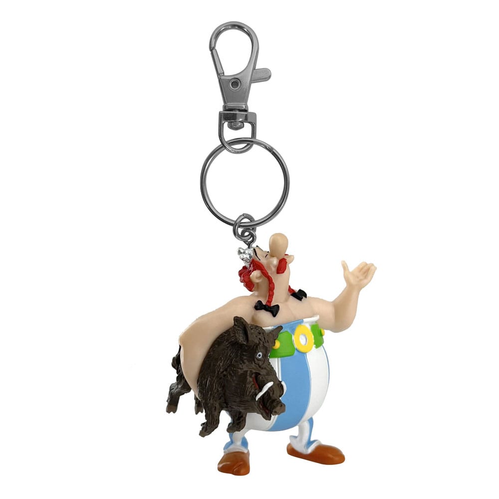 Asterix Portachiavi Obelix Carrying A Boar 14 Cm Plastoy