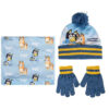 Bluey Bambino Winter Set Scalda Collo Cappello Guanti Cerdà