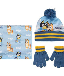 Bluey Bambino Winter Set Scalda Collo Cappello Guanti Cerdà