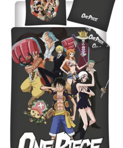 COPRIPIUMINO SINGOLO ONE PIECE PERSONAGGI NERO ANIME - ACCESSORI