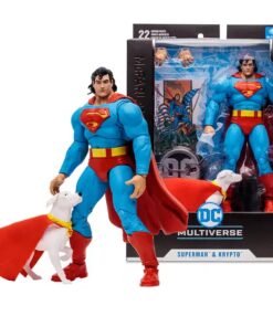 Dc Comics Multiverse Action Figure Superman e Krypto 18 cm Mcfarlane Toys