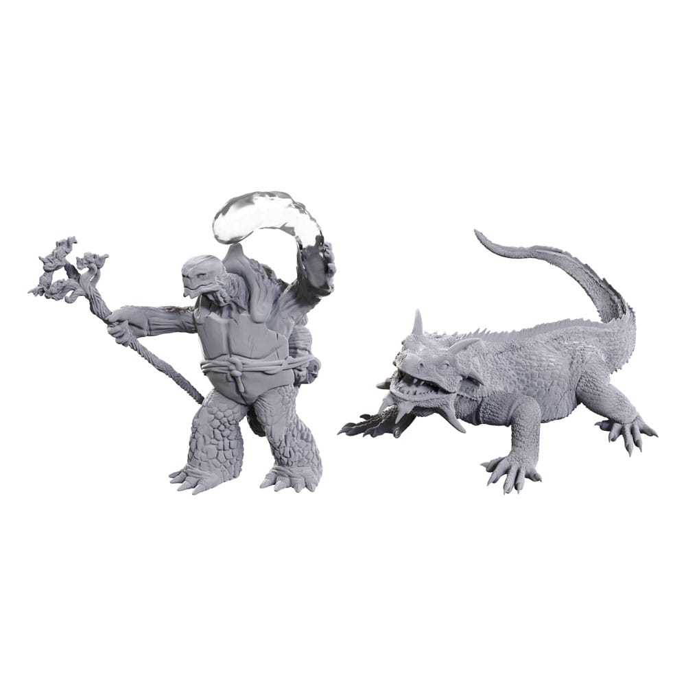 D&d Nolzur's Marvelous Miniatures Unpainted Miniatures Tortle Druid & Wild Shape Gigante Lizard Wizbambino