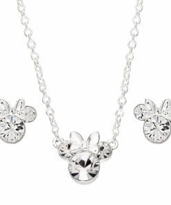 Disney Minnie Set Collana + Orecchini Silver Peers Hardy