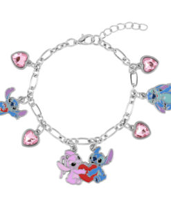 Disney Stitch Angel Ciondolo Braccialetto Peers Hardy