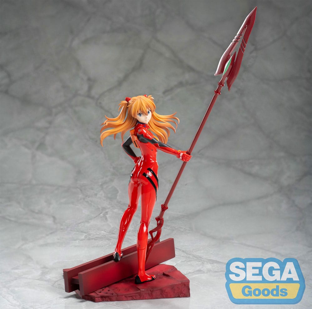 Evangelion: 3.0+1.0 Thrice Upon A Time Luminasta Pvc Statua Asuka Shikinami Langley X Spear Of Longinus 20 Cm Sega
