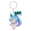 Goddess Of Victory: Nikke Acrylic Portachiavi Helm Holographic 7 Cm Sakami Merchandise
