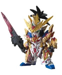 Gundam Super Deformed SD Model Kit Sangoku Soketsuden Liu Bei Gundam Unicorn 7 Cm Bandai