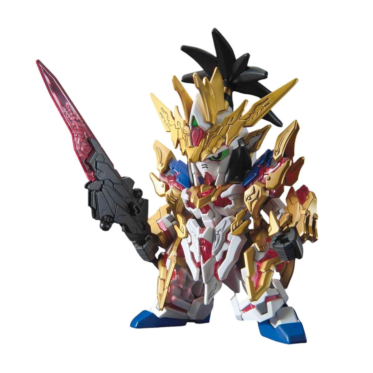 Gundam Super Deformed SD Model Kit Sangoku Soketsuden Liu Bei Gundam Unicorn 7 Cm Bandai