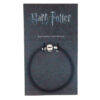 Harry Potter Black Leather Ciondolo Braccialetto The Carat Shop Taglia 18 Cm