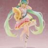 Hatsune Miku Pvc Statua Hatsune Miku Wonderland Figura La Bella Addormentata Reissue 18 Cm Taito Prize