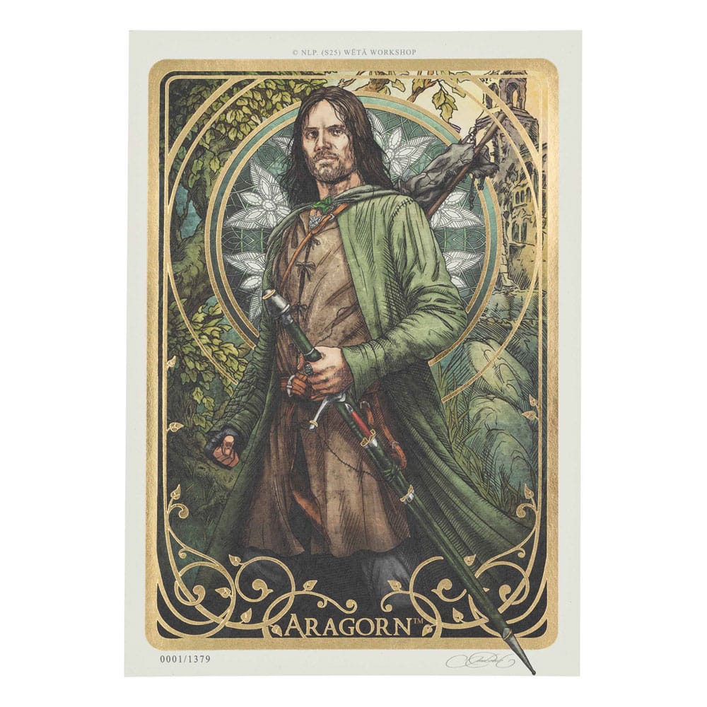 Il Signore Degli Anelli Art Print Aragorn Art Card 14 X 21 Cm Edizione Limitata Weta Workshop