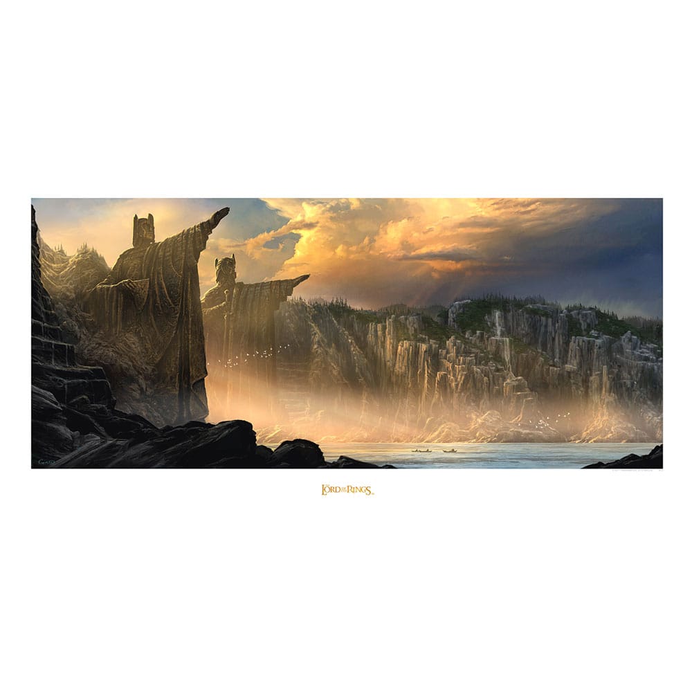 Il Signore Degli Anelli Art Print The Argonath - Pillars Of The Kings 59 X 30 Cm Weta Workshop