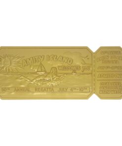 Jaws Replica 1/1 50th Anniversary Regatta Ticket 24k Gold Plated FaNaTtik
