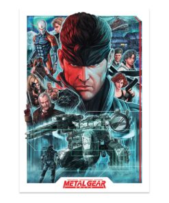 Metal Gear Solid Art Print Montage Edizione Limitata 42 X 30 Cm Fanattik
