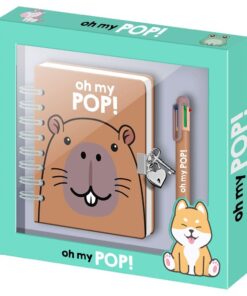 Oh My Pop! Capibara Diario + Pen Karactermania