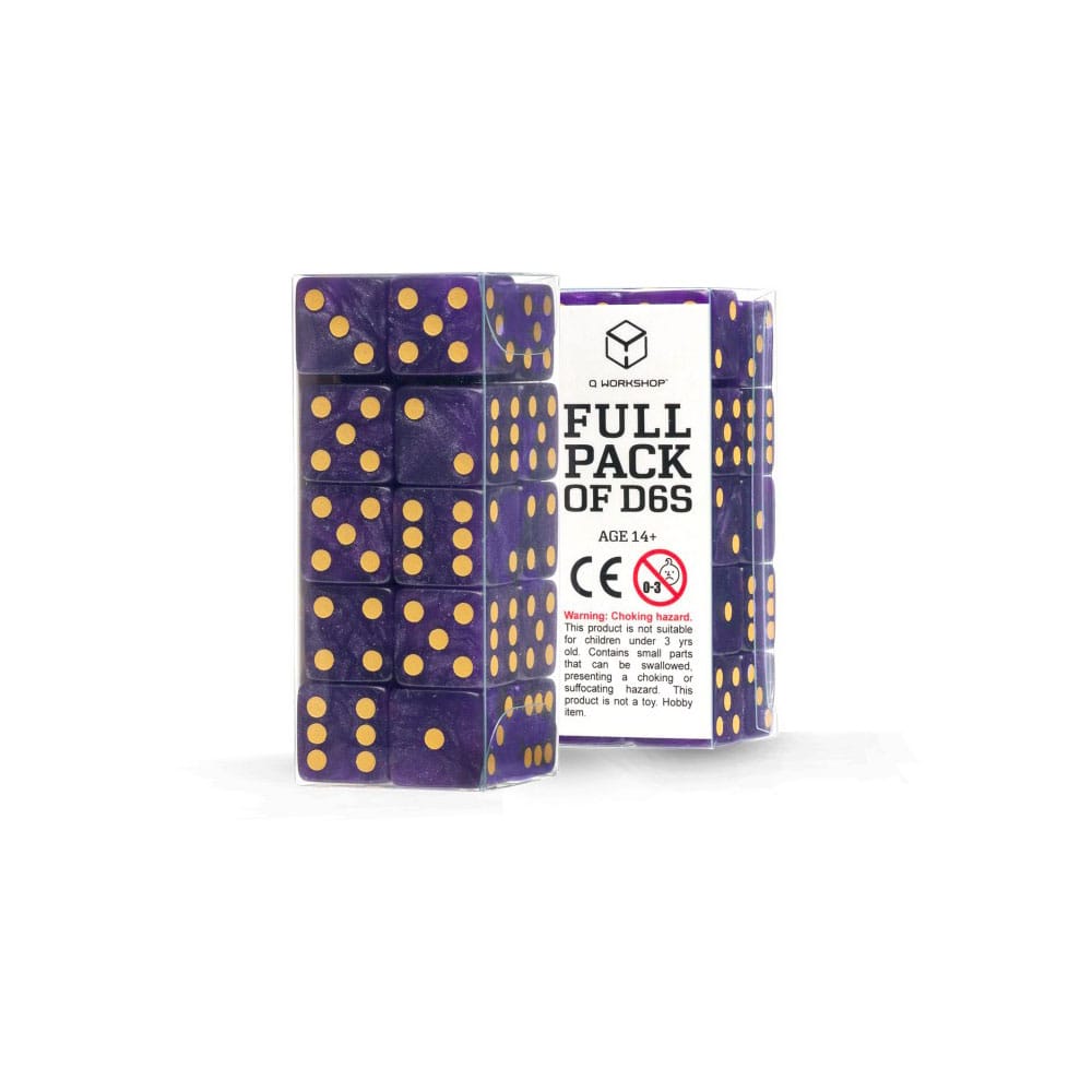 Q Workshop Dice Set Full Pack D6 Shimmering Purple (20) Q Workshop