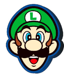 Super Mario Bros Luigi 3d Cuscino Nintendo