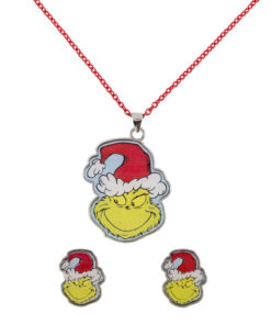 The Grinch Natale Set Collana + Orecchini Peers Hardy