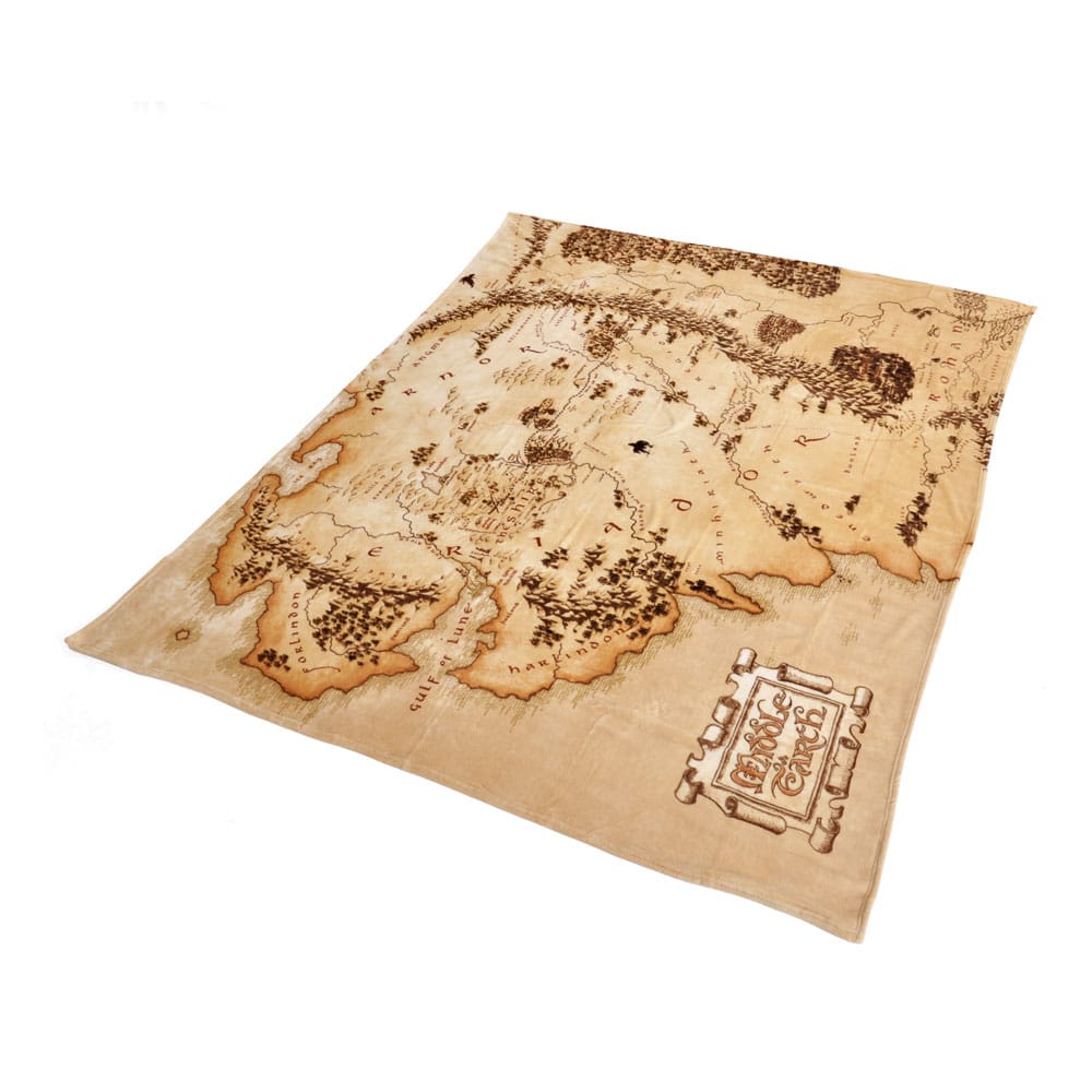 The Il Signore Degli Anelli Cozy Blanket Middleearth Map 180 X 200 Cm Nerdy By Nature